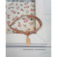Feather Rope Bracelet 2 (handmade bracelet/boho bracelet/simple bracelet