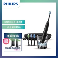 【贈8刷頭】Philips 飛利浦 音波震動牙刷 電動牙刷 星爵黑 HX9924/12