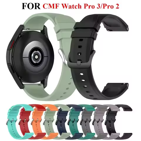 For CMF Watch Pro 3 2 Strap Sports Silicone Wristband Bracelet For CMF by Nothing Watch Pro 2 Smart 
