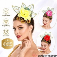 LEMONTREE9GP Dance Hair Flower Headpiece, Decorative Style Plastic Stage Floral Hair Accessory,  Gli