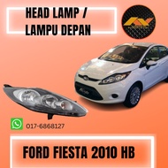 Ford Fiesta Head Lamp Front Head Light BLACK 2008 - 2012 Depan Lampu Sedan Hatchback Headlamp