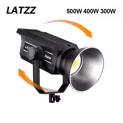 LATZZ 500W 400W 300W Bi-Color COB Video Light LED Photographic Studio Light 2800K-6800K for Camera S
