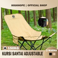 HIGHHOPE Portable Outdoor Folding Chair Camping Chair Folding Chair Mountain Camping Easy