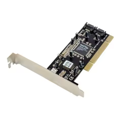 Free shipping 100% new PCI to SATA Card 1 Port eSATA 2 SATA Port raid adapter card Silicon Image SIL