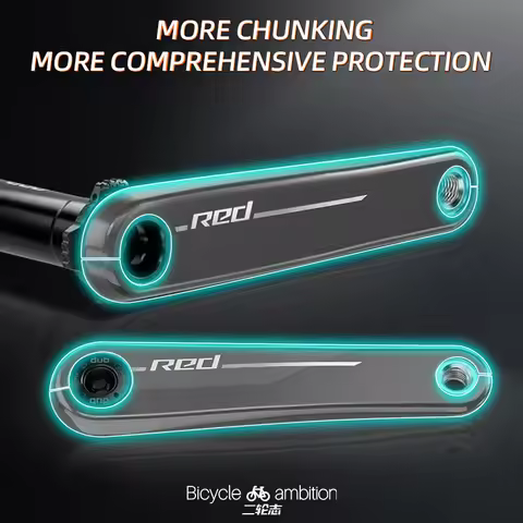 For SRAM 2024 New RED Crank - Protective Film, Road Bike Groupset Chainring Protective Sticker, Bicy