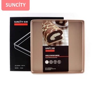 [SUNCíTY] 11" Non-stick Square Multifunctional Baking Pan, Suncity 28cm x 28cm Cake Pan, Baking Tray, Swiss Roll Pan