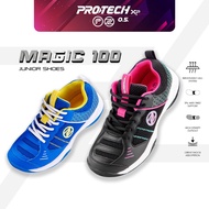 PROTECH Junior Badminton Court Shoes- Magic 100 (Black & Blue)