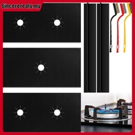 3Pcs Stove Covers Reusable Gas Stove Protector Heat Resistant Gas Stove Burner Liner Washable Stove 