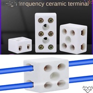 BANANA1JZ Ceramic Wiring Terminal Block, High-temperature Resistant Electrical Screw Wire Connector 