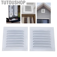 Tutoushop Pissente 2Pcs Attic Vent 7.87x7.87in Aluminum Square Metal Louver Grille with Screws for S