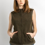 90 年代復古 Polo Ralph Lauren削肩毛衣羊毛卡其色卡其馬甲 5921