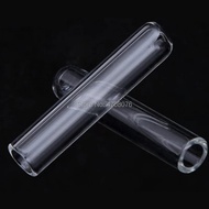 -Pyrex test tube Borosilicate transparent lab test tube round bottom blowing glass for scientifi O❁