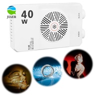 JIAER RGB LED Camera Light, 40W 2800-9000K Mini LED Video Lamp, Compact Adjustable CRI/TLCI 90+ FX 8