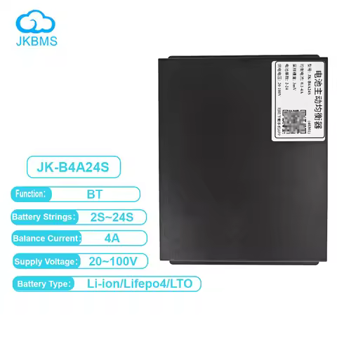 JK BMS 4A Active Balancer Supercapacitor JK-B4A24S Smart 16S Lifepo4 Battery 8S 24S Current 20V 36V 