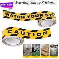 5Meters/roll Anti-slip Tape Watch Your Step Caution Tape Watch Your Step Sign Warning Sticker Adhesi