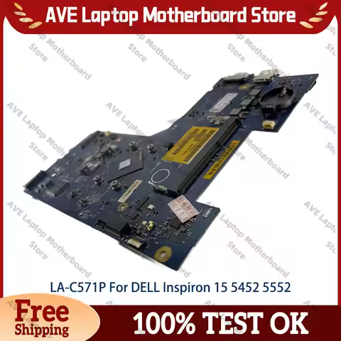 For DELL Inspiron 5452 5552 Laptop Motherboard LA-C571P with Pentium CPU, AAL14 CN-0F77J1 F77J1 Note