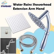 Rain Shower Head 8inch Thin Round/Square 304 Stainless Steel Square shower set with Arm Set