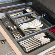ABS Kitchen Drawer Organizer Tray Cabinet Chopsticks Spoon Cutlery Storage Box Plastic Drawer Compartment Divider Tray