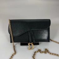 DIOR 46.MA.0262 黑皮革WOC包