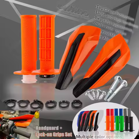Motorcycle Handguards Handguard 7/8" 22mm W/ The Snap-on Cam Lock-on Hand Grip Set For KTM EXC 300 S