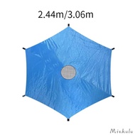 [Miskulu] Trampoline Shade Cover Trampolines Canopy Rainproof Tearproof Oxford Cloth Trampoline Sun Protection Cover for Playground