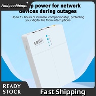 Findgoodthings Mini UPS Battery Backup 13500mAh  Portable Rechargeable USB DC Power 5V/9V/12V Uninte