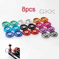 GK 8Pcs 13mm Roller Ten Holes Light Weight Aluminum Alloy Guide Rollers 95301 Spare Parts for Tamiya