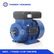 Famoze Pro Dinamo 1 Phase 15 HP 1400 RPM (4 Pole) GMYL 1.5 PK Electric Motor Penggerak Mesin