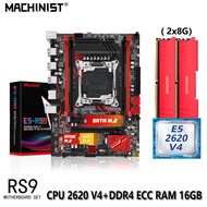 MACHINIST X99 RS9 Motherboard Set  LGA 2011-3 Kit Xeon E5 2620 V4 CPU 16G(2*8) DDR4 ECC RAM Memory Nvme M.2 Sata 3.0 M-ATX CQNY