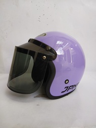 HELM BOGO JPN WARNA UNGU PASTEL LILAC GLOSSY