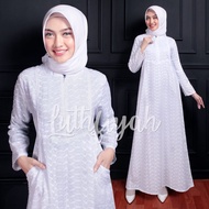 Gamis Putih Set Jilbab Gamis Putih Untuk Umroh Gamis Putih Syari