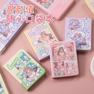 Cartoon Style Pocket Book Square Notebook Cute Portable Handbook Portable Notebook weeks Calendar Bo