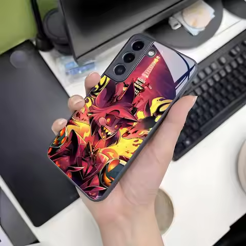 Hazbin Hotel Phone Case for Samsung S24 Ultra S23 S22 S20 Fe S21 Plus Galaxy A54 A34 A24 A53 M54 Not