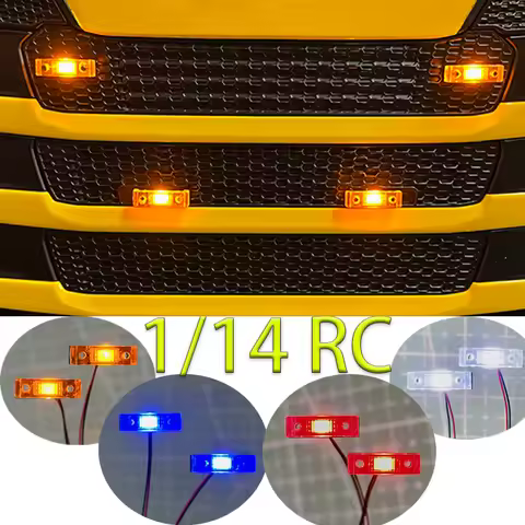 LED 3V Simulation Position Lamp width Indicator Light for 1/14 Tamiya RC Truck SCANIA 770S R620 VOLV