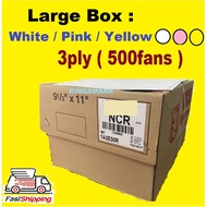 Computer Form 3ply (W/P/Y) - 9.5" x 11" NCR (500 FANS)