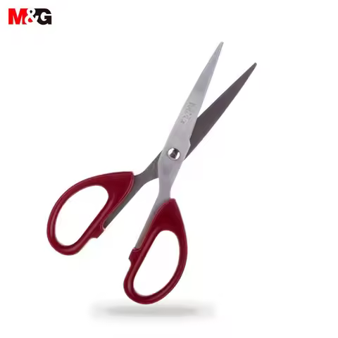 M&G 160mm Red Scissor Office Household Life Scissors Medium Handmade Paper Scissors Office Supplies 