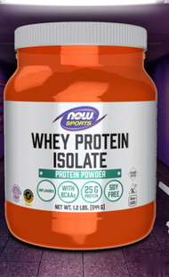 Whey Protein Isolate Unflavored Powder by NOW FOODS