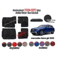 For Mercedes GLC 300  ~ 12MM Nail Spike Customized Carpet Car Coil Floor Mat Anti Slip Karpet Alas K