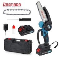 Dagmara Cordless Chainsaw 6 Inch Cutting Portable Chainsaw Chain Saw Battery Tree Cutter Gergaji Elekt