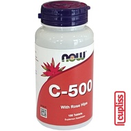 Now Foods Original Vitamin C-500 100pcs Rose Hips Supplement Cupliss KG