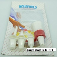 6-in-1 Plastic Nozzle 5-in-1 Cake Decorating/ Plastic Nozzle