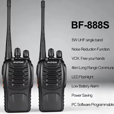 2/4/6PCS Baofeng BF-888S Pro Walkie Talkie Wireless Copy Frequency Long Range Portable Upgrade BF 88