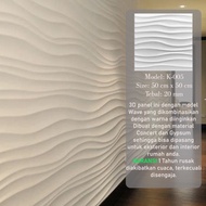 Wallpaper Dinding 3D Wall Panel Gypsum dan Concert - K-005