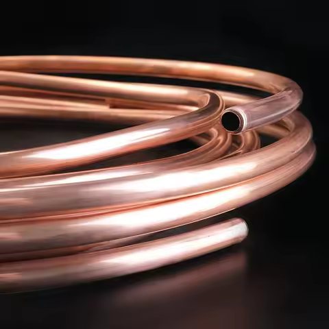 1M/2M/5M/10M Copper Tube 99.9% T2 Copper Conditioning Pipe OD2/3/4/6/8/10/12/14/16mm
