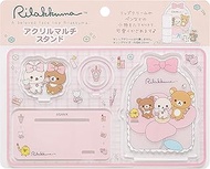San-X Rilakkuma Makeup Rilakkuma FR78601 Acrylic Multi Stand, H3.8 x W6.6 x D0.3 cm