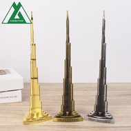 FORBETTER Burj Khalifa Tower Statue, Kawaii Mini Alloy Burj Khalifa Tower Figurine, TV Cabinet Ornam