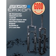 Fork Epixon TAPERED / STRAIGHT With 9mm QR Stealth Black Limited Edition Air Suspension 27.5 Or 29