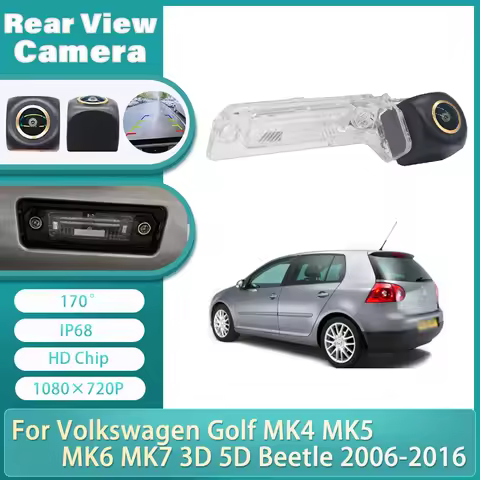 170 Degree AHD 1920x1080P Rear Camera For Volkswagen Golf MK4 MK5 MK6 MK7 3D 5D Beetle 2006-2016 Bra