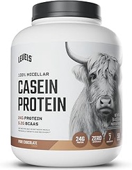 Levels 100% Micellar Casein Protein, Hormone Free, Chocolate, 4LB