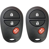 2 NEW Replacement For 2005-2016 TACOMA Keyless Entry Remote Control GQ43VT20T By AutoKeyMax